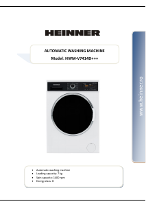 Manual Heinner HWM-V7414D+++ Mașină de spălat