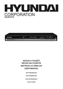 Manual Hyundai DV2X707D DVD Player