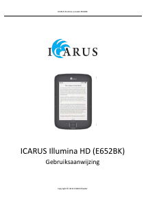 Handleiding Icarus E652BK Illumina HD E-reader