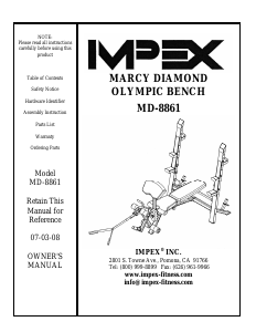 Manual Impex MD-8861 Multi-gym
