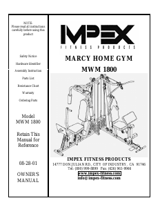 Manual Impex MWM-1800 Multi-gym