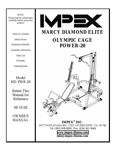 Manual Impex MD-PWR20 Multi-gym
