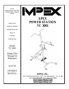Manual Impex TC-3001 Multi-gym