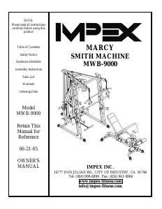 Manual Impex MWB-9000 Multi-gym