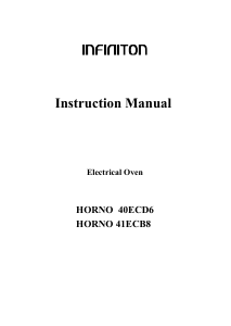 Manual de uso Infiniton 41ECB8 Horno