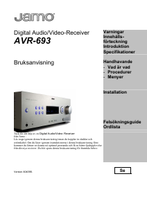 Bruksanvisning Jamo AVR-693 Receiver