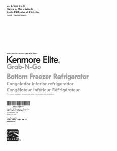 Manual Kenmore 795.74053 Fridge-Freezer