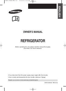 Manual Samsung RT53MARS Fridge-Freezer