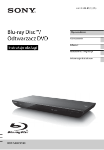 Instrukcja Sony BDP-S490 Odtwarzacz Blu-ray