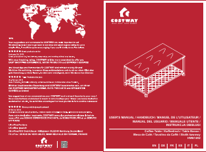 Mode d’emploi Costway HW61492BKC Table basse