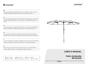 Manuale Costway NP10245MSA Ombrellone