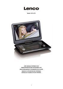 Bedienungsanleitung Lenco DVP-1273 DVD-player