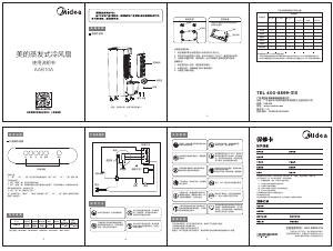 说明书 美的 AAB10A 风扇