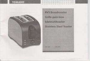 Bedienungsanleitung Tomado TM-1281 Toaster