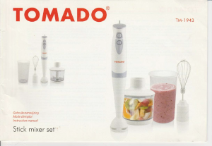 Manual Tomado TM-1943 Hand Blender