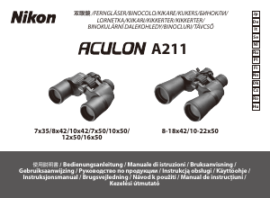 Руководство Nikon Aculon A211 10-22x50 Бинокль