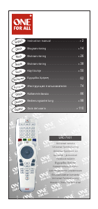 Manual One For All URC 7931 Remote Control