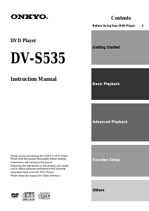Handleiding Onkyo DV-S535 DVD speler