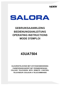 Mode d’emploi Salora 43UA7504 Téléviseur LED