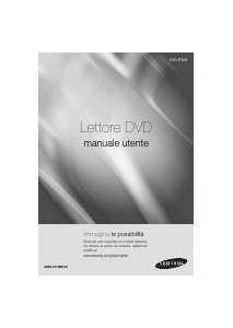 Manuale Samsung DVD-P390 Lettore DVD