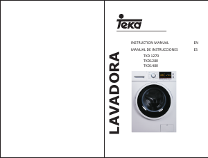 Manual de uso Teka SPA TKD 1280 Lavadora