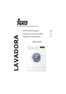 Manual Teka TK4 1070 Máquina de lavar roupa