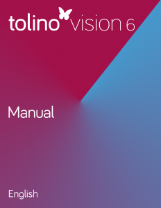 Handleiding Tolino Vision 6 E-reader