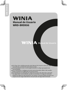 Manual de uso Winia WRD-BRDX86 Frigorífico combinado