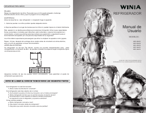 Manual de uso Winia WRT-32GFD Frigorífico combinado