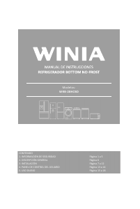 Manual de uso Winia WRB-28HCBD Frigorífico combinado