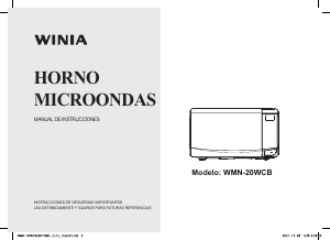 Manual de uso Winia WMN-20WCB Microondas