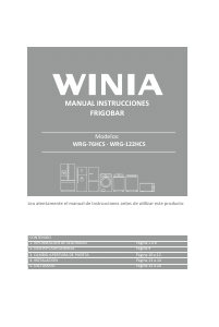 Manual de uso Winia WRG-76HCS Refrigerador