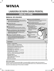 Manual de uso Winia WLC-17PTBD Lavadora