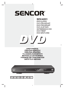 Használati útmutató Sencor SDV 6201 DVD-lejátszó
