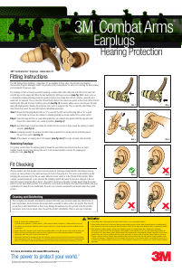 Manual 3M Combat Arms Ear Plugs