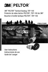 Manual 3M TEP-100E Peltor Ear Plugs