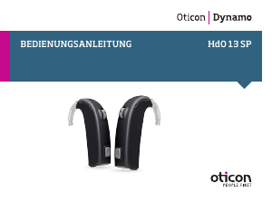 Bedienungsanleitung Oticon Dynamo HdO 13 SP Hörgerät