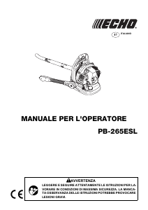 Manuale Echo PB-265ESL Soffiatore