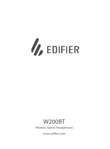 Manual Edifier W200BT Auscultador