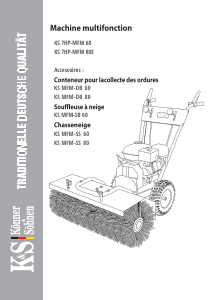 Mode d’emploi Könner & Söhnen KS 7HP-MFM 80E Balayeuse
