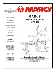 Handleiding Marcy MFB-400 Fitnessapparaat