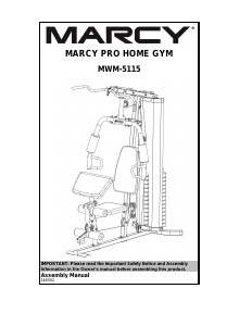 Manual Marcy MWM-5115 Multi-gym