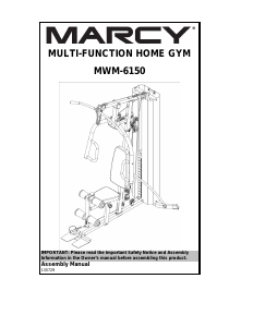 Manual Marcy MWM-6150 Multi-gym