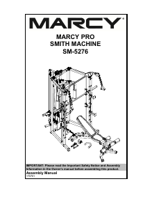 Handleiding Marcy SM-5276 Fitnessapparaat