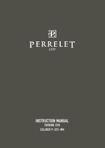 Manual de uso Perrelet A4062/S1 Turbine United Reloj de pulsera