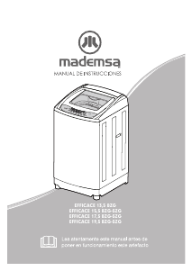 Manual de uso Mademsa Efficace 15.5 SZG Lavadora