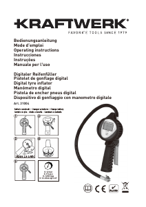 Manuale Kraftwerk 31004 Gonfiatore della gomma