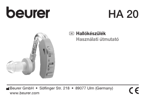 Használati útmutató Beurer HA 20 Hallókészülék