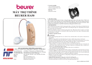 Hướng dẫn sử dụng Beurer HA 50 Thiết bị trợ thính