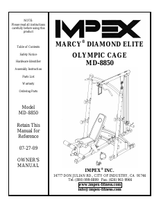 Manual Impex MD-8850 Multi-gym